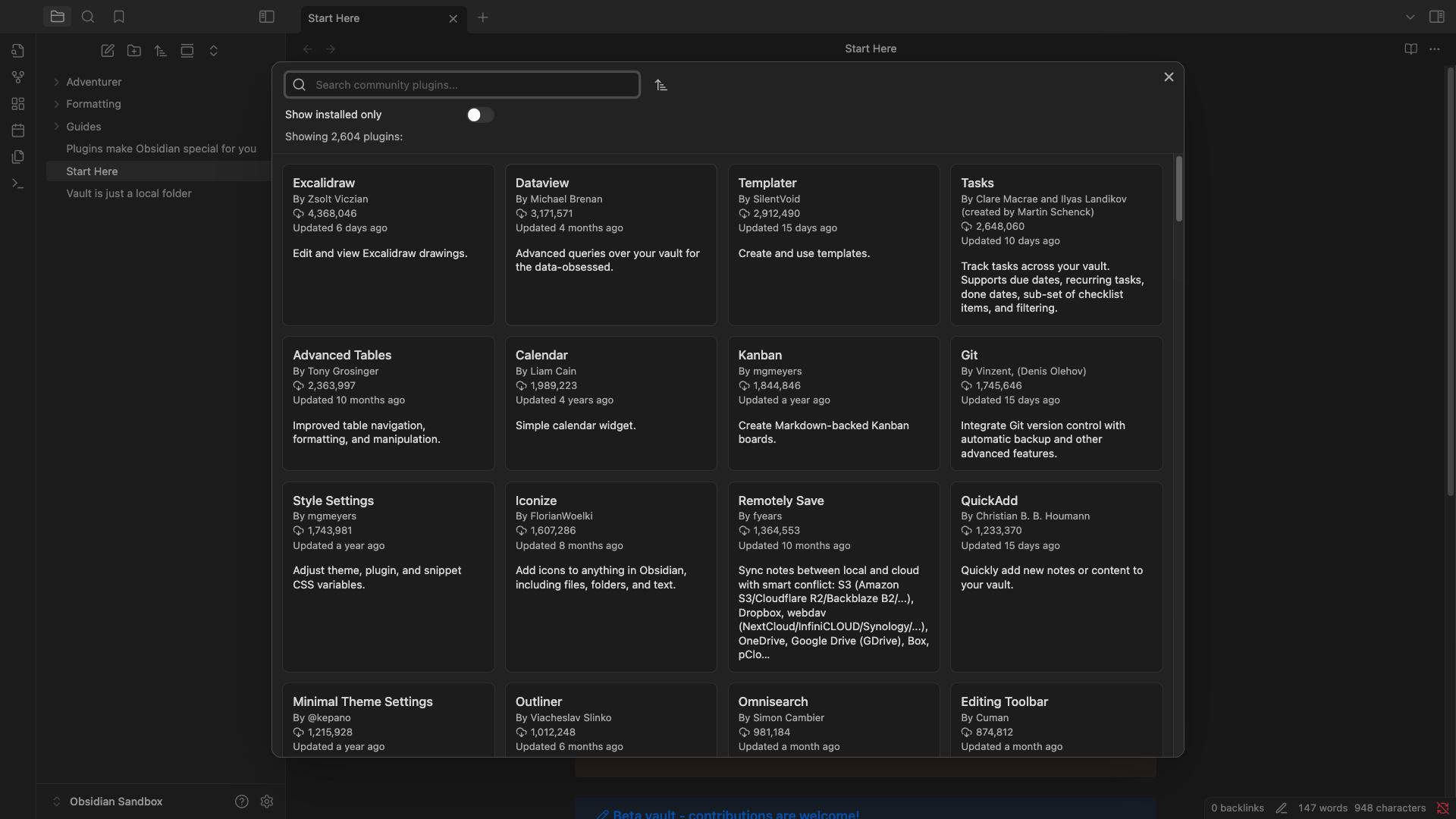 Plugin list